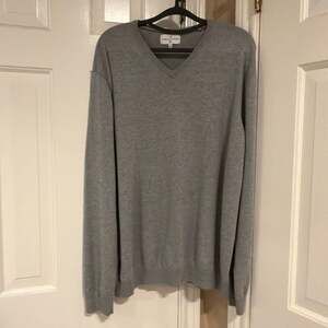 C&A The V-Neck Pullover Men's Gray V-Neck Sweater XXL